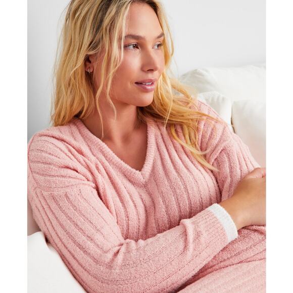 Brand New State of Day intimates Women's Size XL Think Pink Cozy Lounge Set - Picture 3 of 9